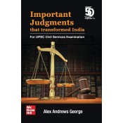McGrawHill's Important Judgments that Transformed India for UPSC Civil Services Examinations by Alex Andrews George